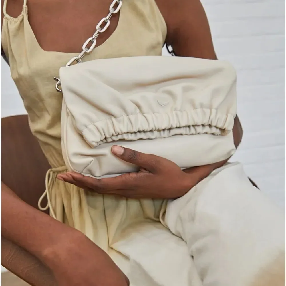 ZADIG & VOLTAIRE Women’s Rockyssime Bag in Ivory Cream Leather - Picture 5 of 16